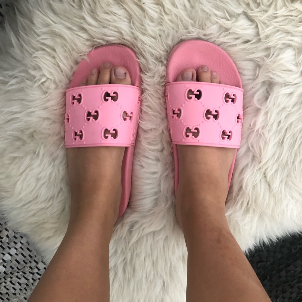 Pink Gucci Slips